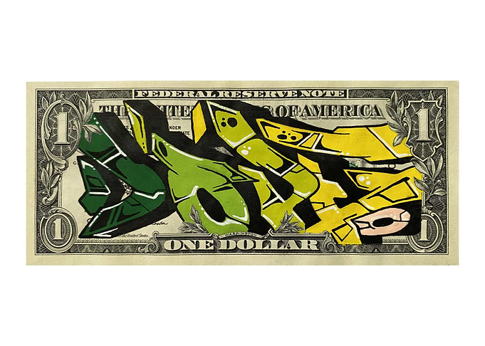 DOPE — Modern Dollar Typography Artwork