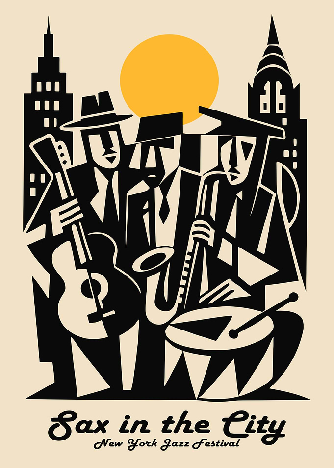Sax in the City Jazz Festival Poster