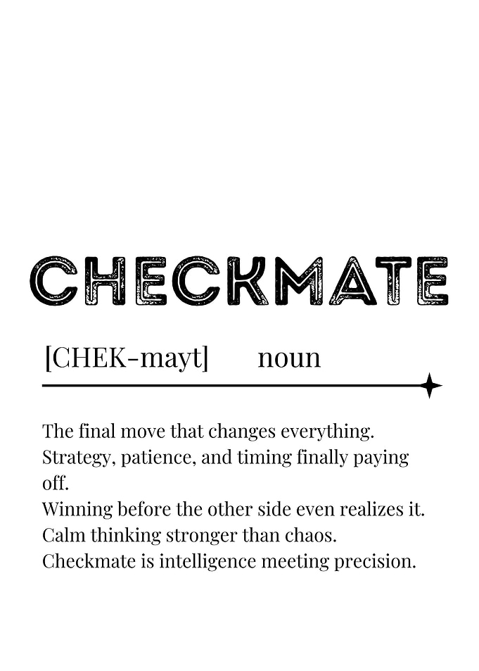 Checkmate Definition Art