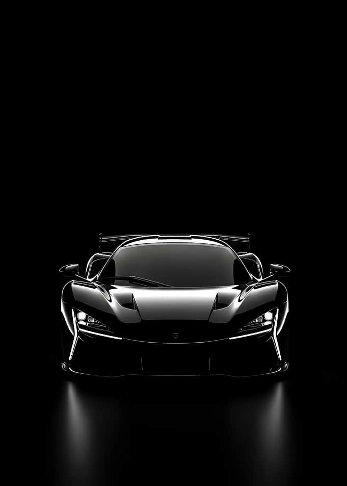 Sleek Black Sports Car