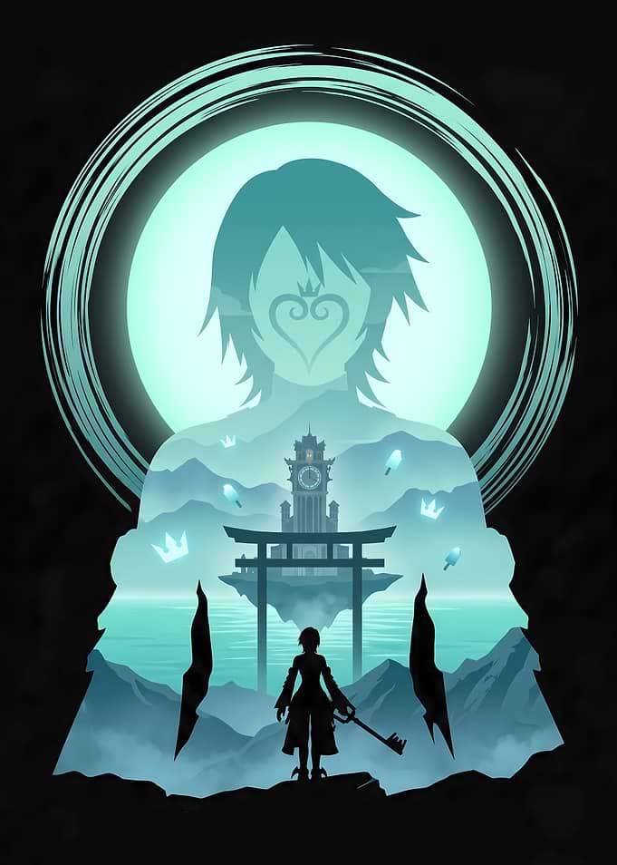 Kingdom Hearts Silhouette Art