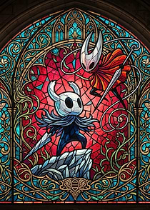 Hollow Knight Stained Glass Art