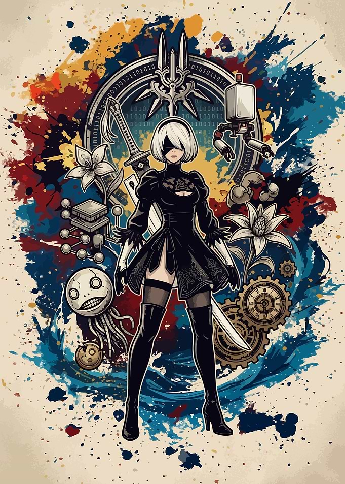 YoRHa 2B & Pod 042