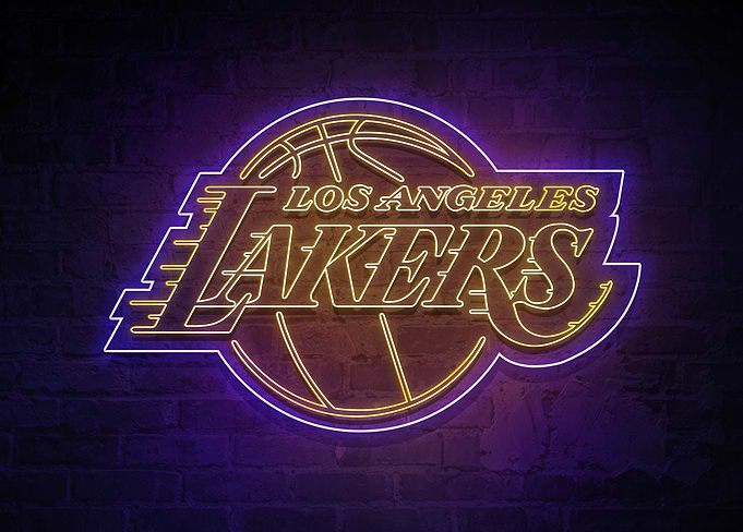 Los Angeles Lakers Showtime Neon