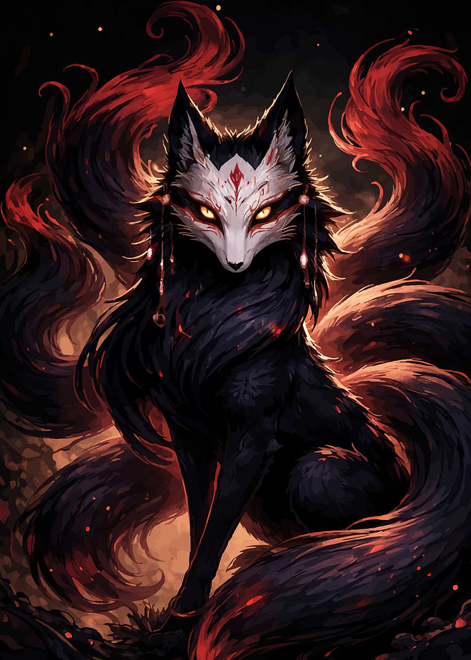 Mystical Nine-Tailed Fox Spirit