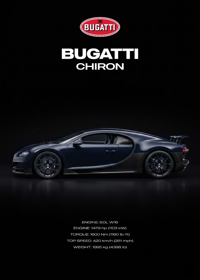 Bugatti Chiron Specifications