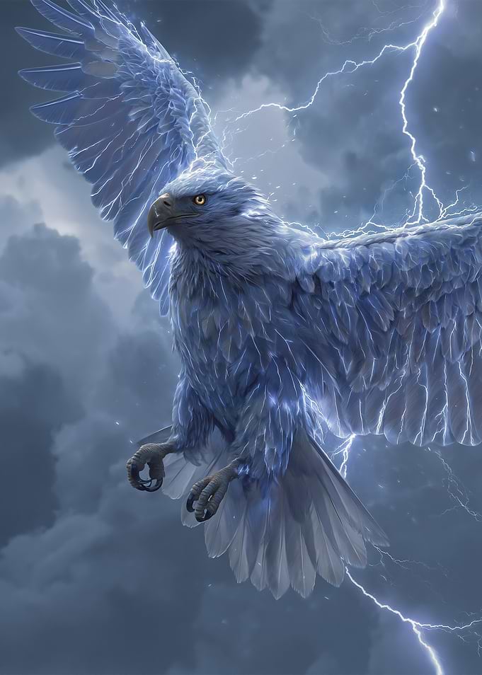 Electric Eagle in Storm