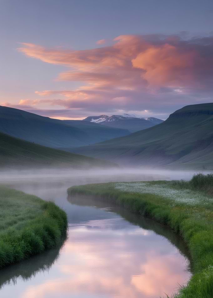 Valley of Light – River Through the Morning Mist
