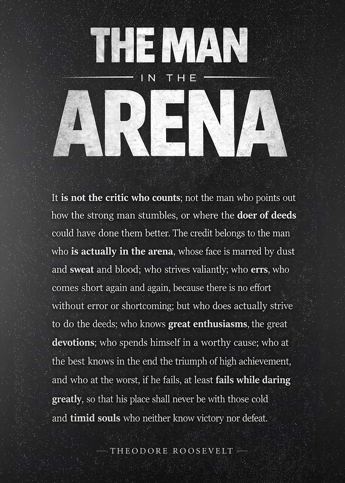 The Man in the Arena Quote