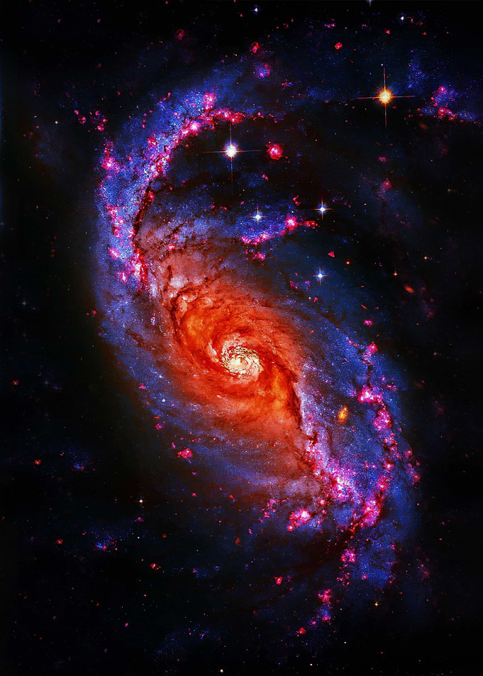 Spiral Galaxy with Starburst
