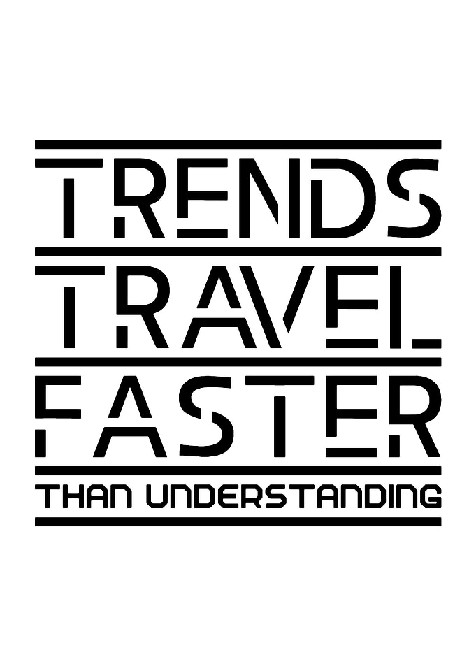 Trends Travel Faster Than Understanding Text Art