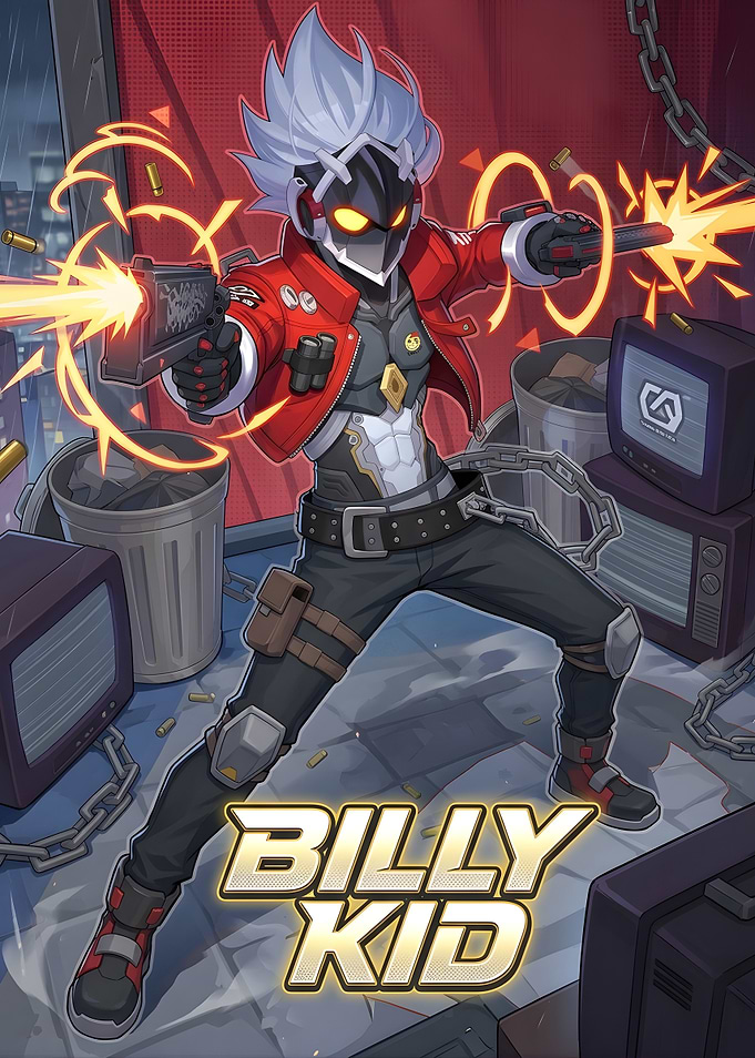 Zenless Zone Zero Billy Kid Anime Character Shooting Guns