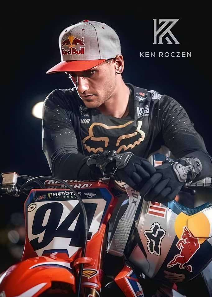 Ken Roczen on his Motorcycle