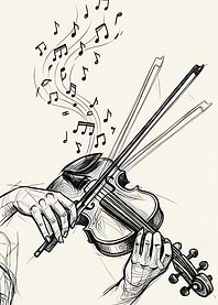 Violinist Playing Music