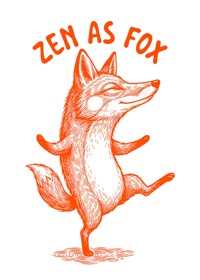 Zen Fox Meditating
