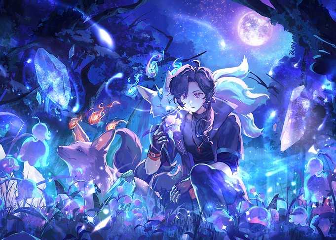 Among the Crystals and Lily Bells