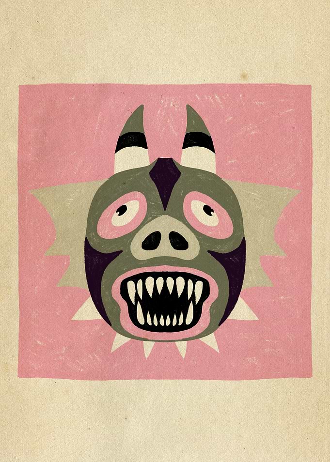 Dancing Diablitos - Monster Faces Illustrations