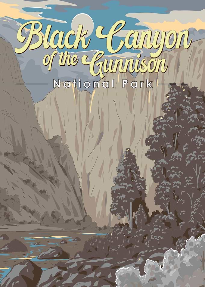 Black Canyon of the Gunnison National Park Poster