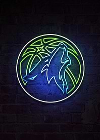 Minnesota Timberwolves Northern Lights Neon