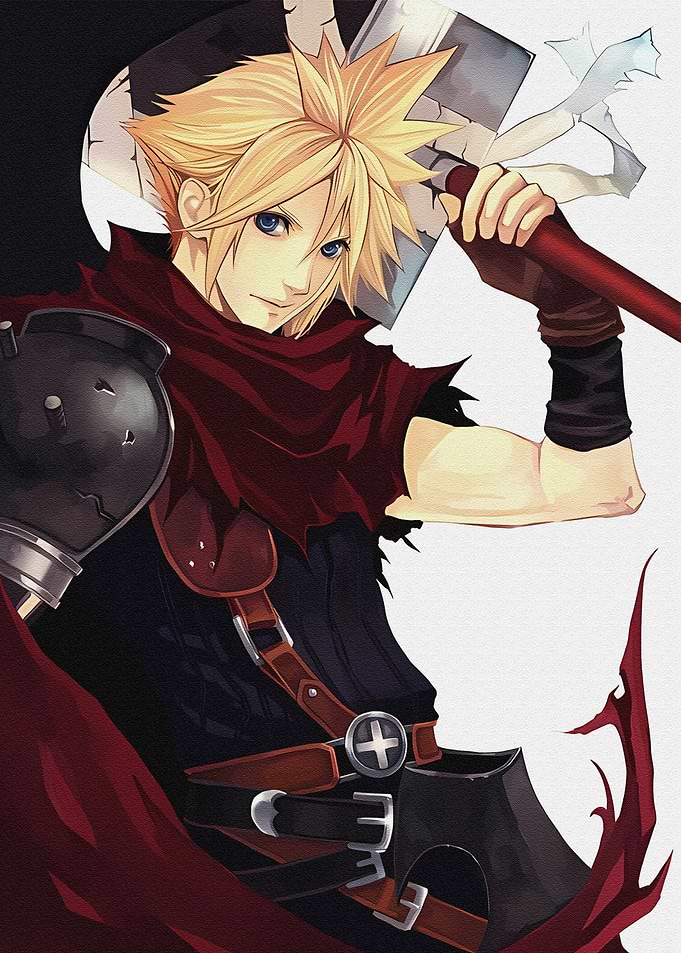 Cloud Strife with Buster Sword