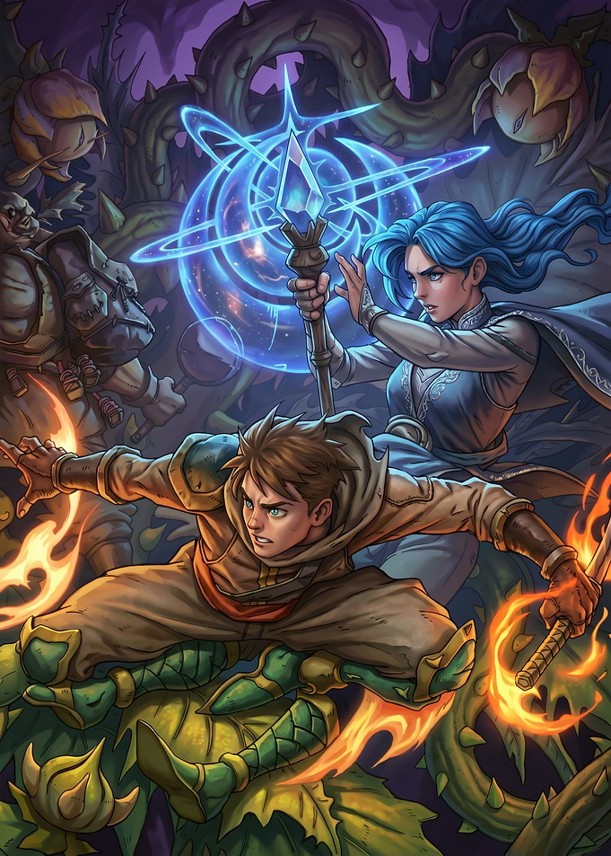 Fantasy Battle Scene