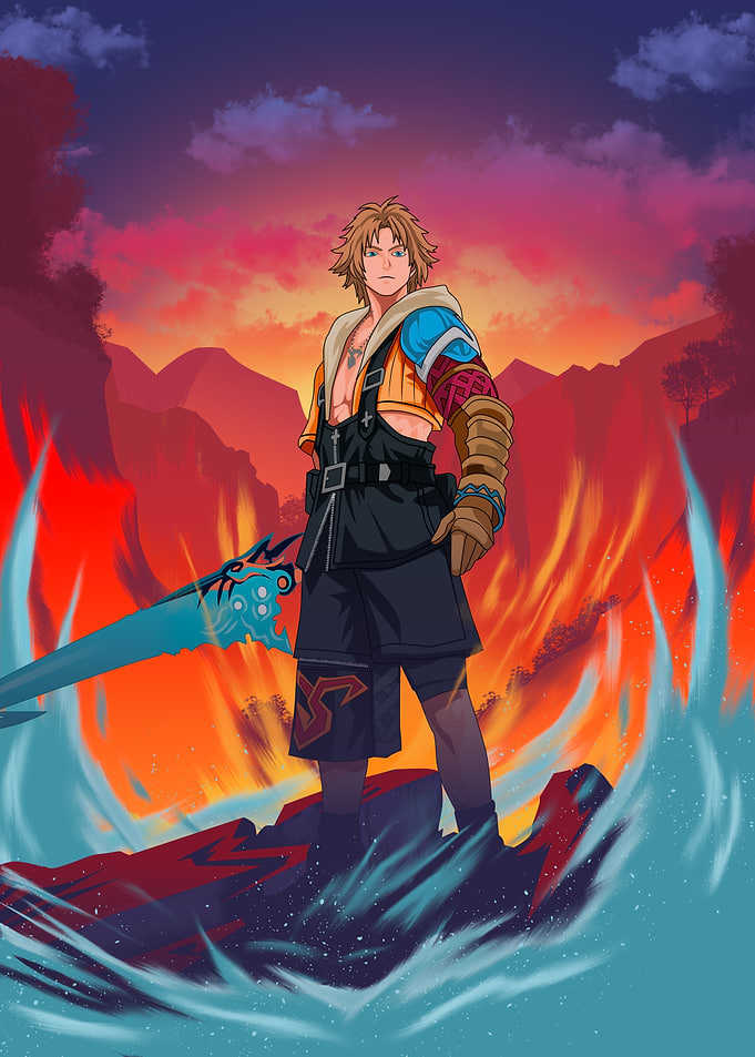 Tidus with Buster Sword