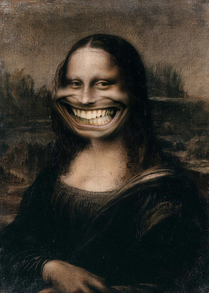 Mona Lisa with Trollface