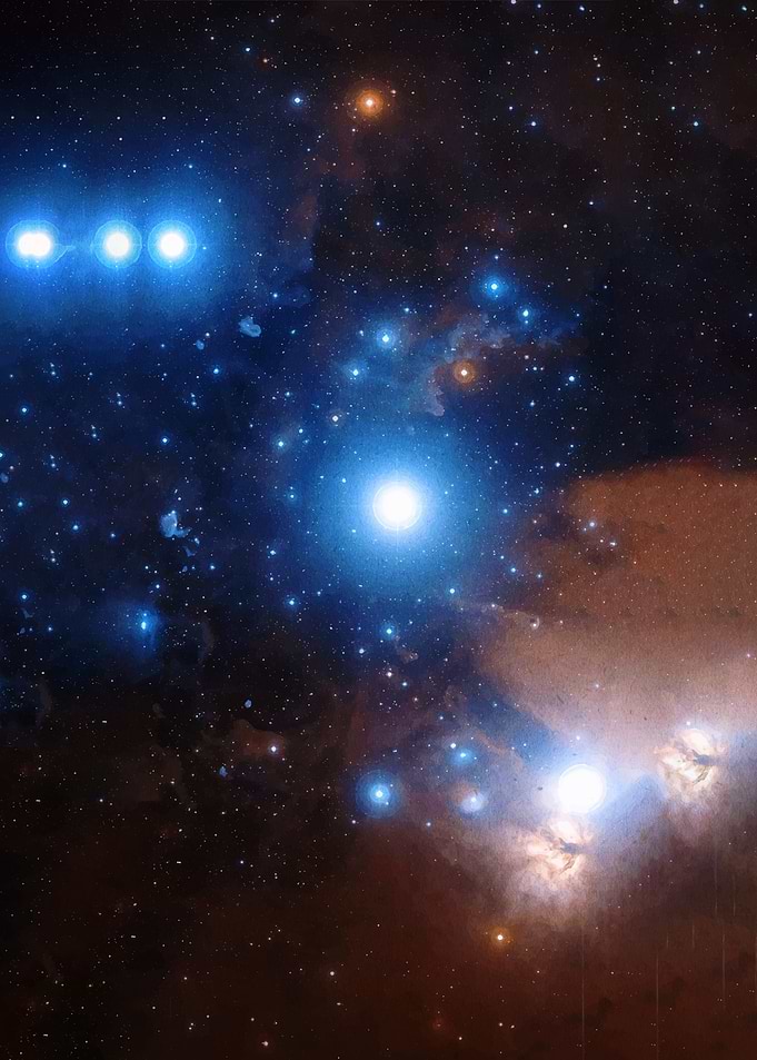 Orion Nebula Stars and Gas