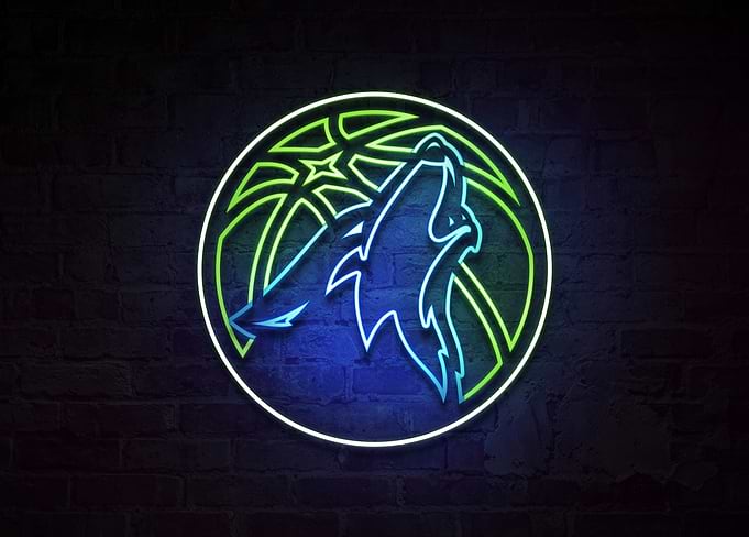 Minnesota Timberwolves Northern Lights Neon