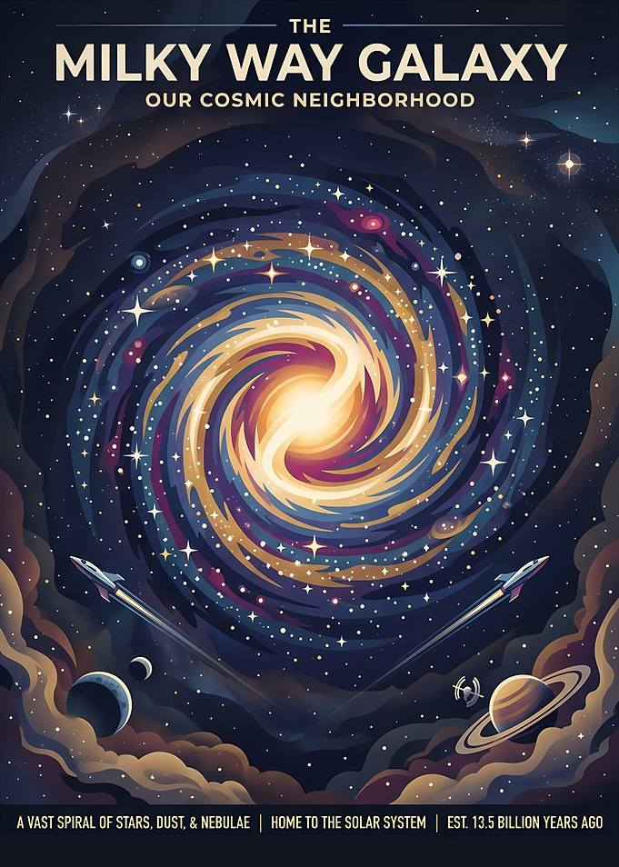 The Milky Way Galaxy Poster