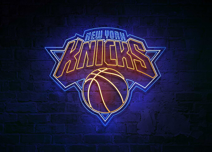 New York Knicks Gotham Neon