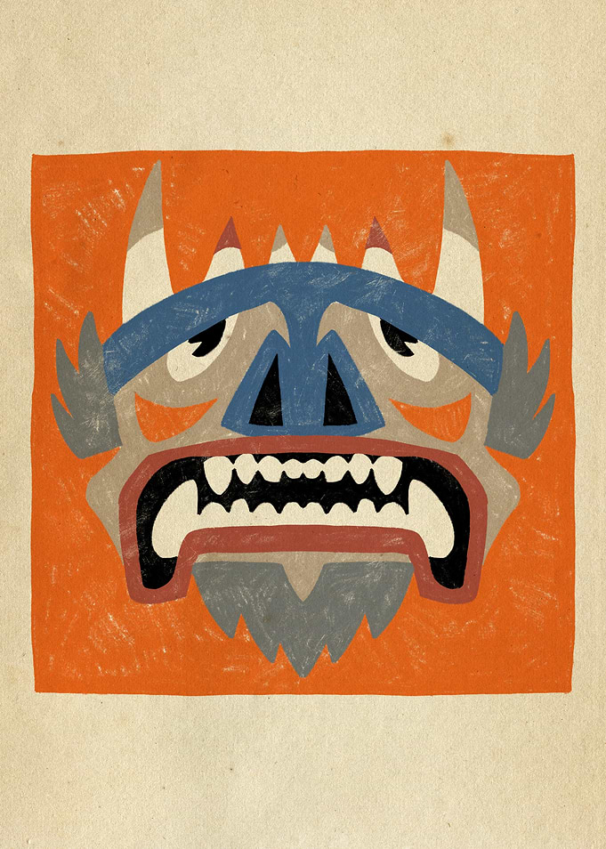 Dancing Diablitos - Monster Faces Illustrations