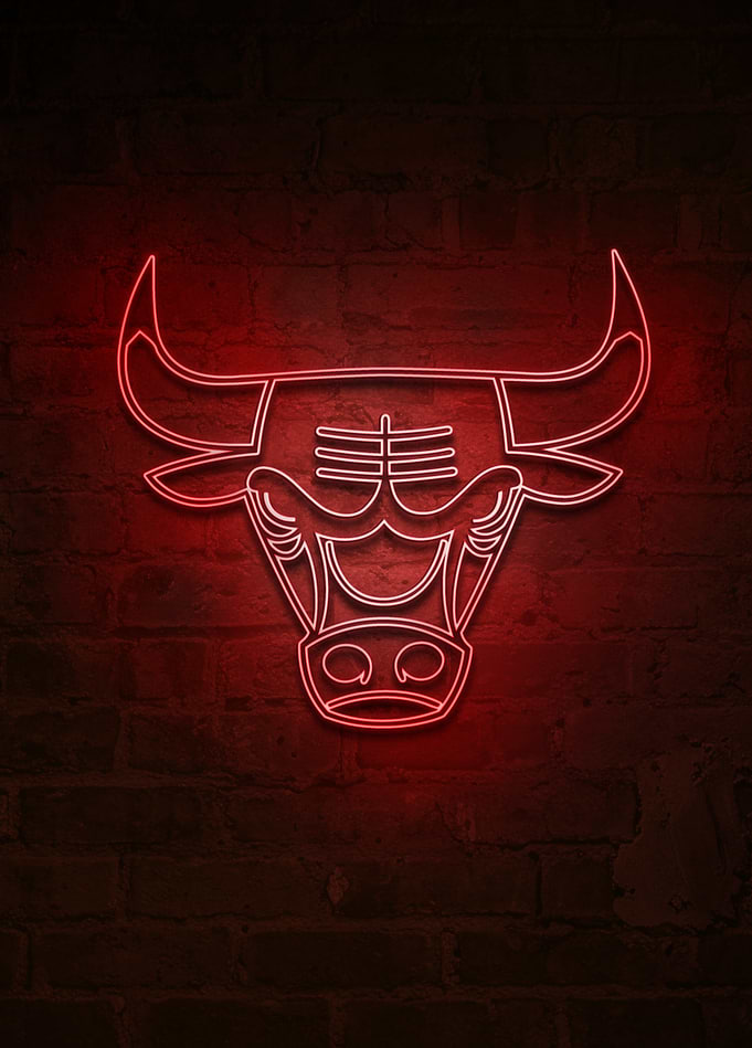 Chicago Bulls Windy City Neon