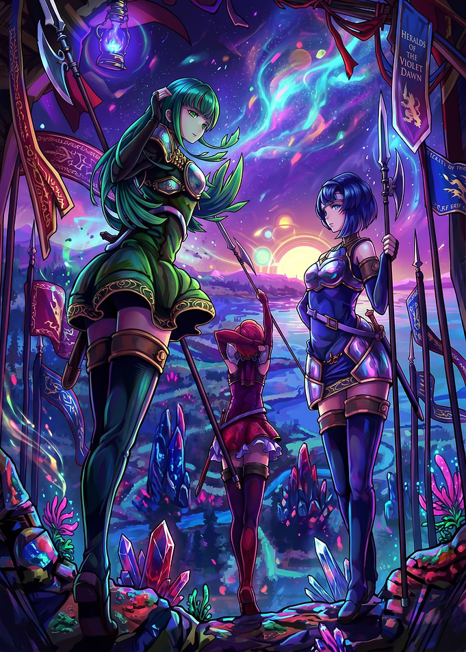 Fantasy Warriors in a Cosmic