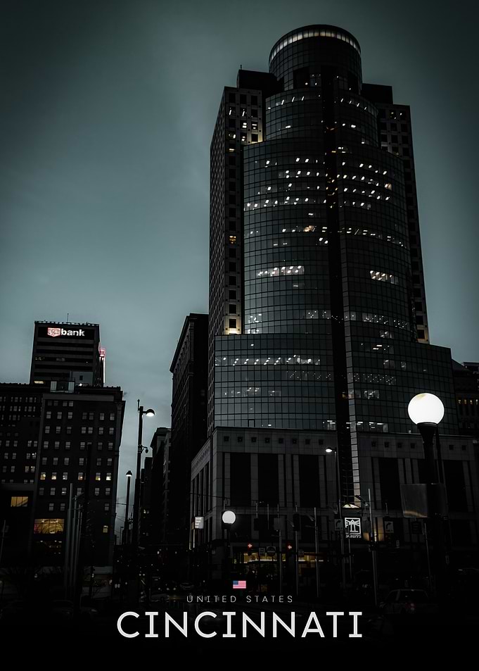 Cincinnati Skyline at Dusk