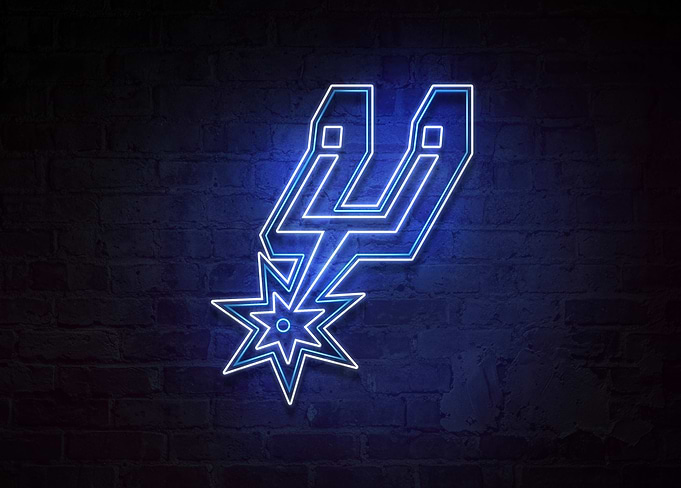 San Antonio Spurs Alamo City Neon