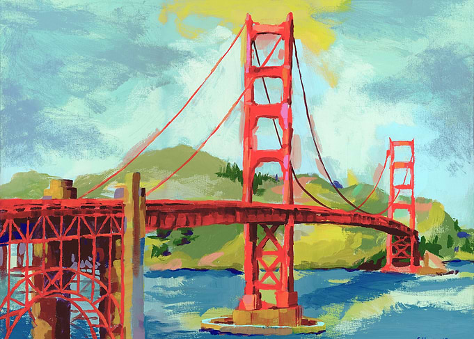 Golden Gate Bridge Painting