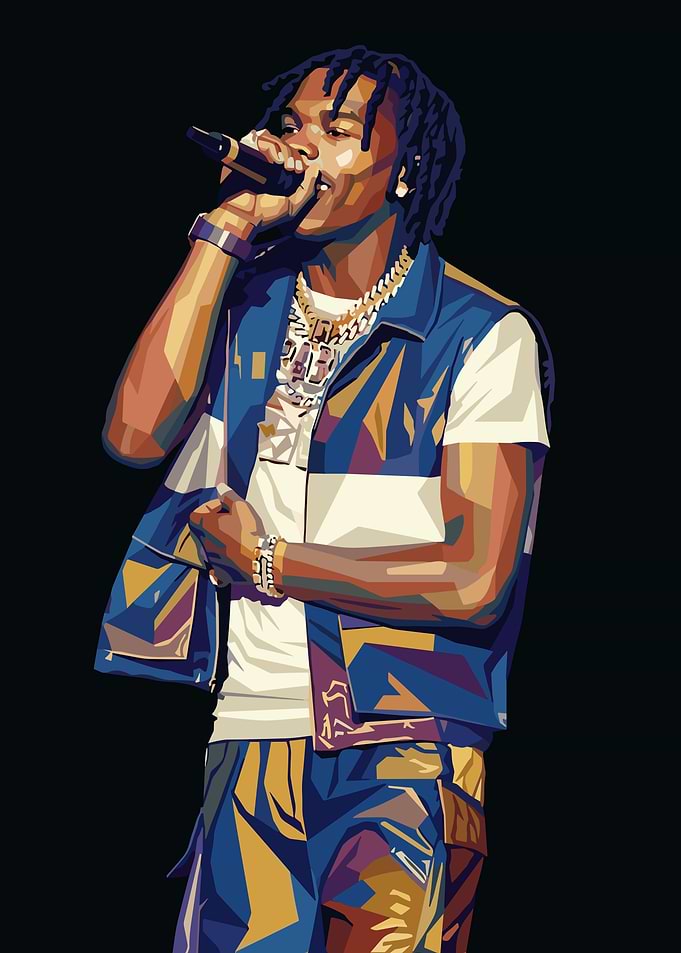 Lil Baby Performing on Stage