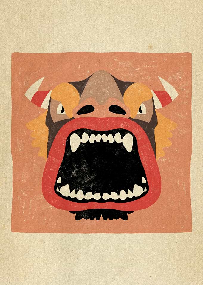 Dancing Diablitos - Monster Faces Illustrations