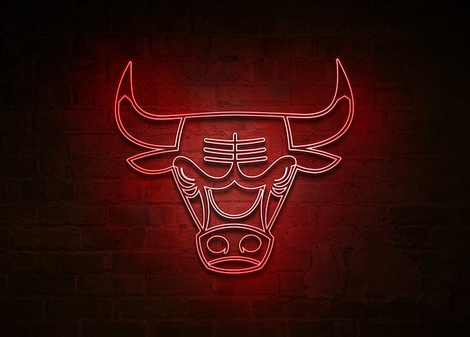 Chicago Bulls Windy City Neon