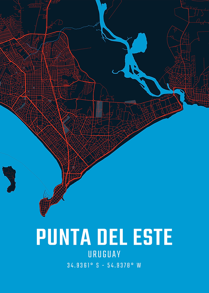 Punta del Este City Map