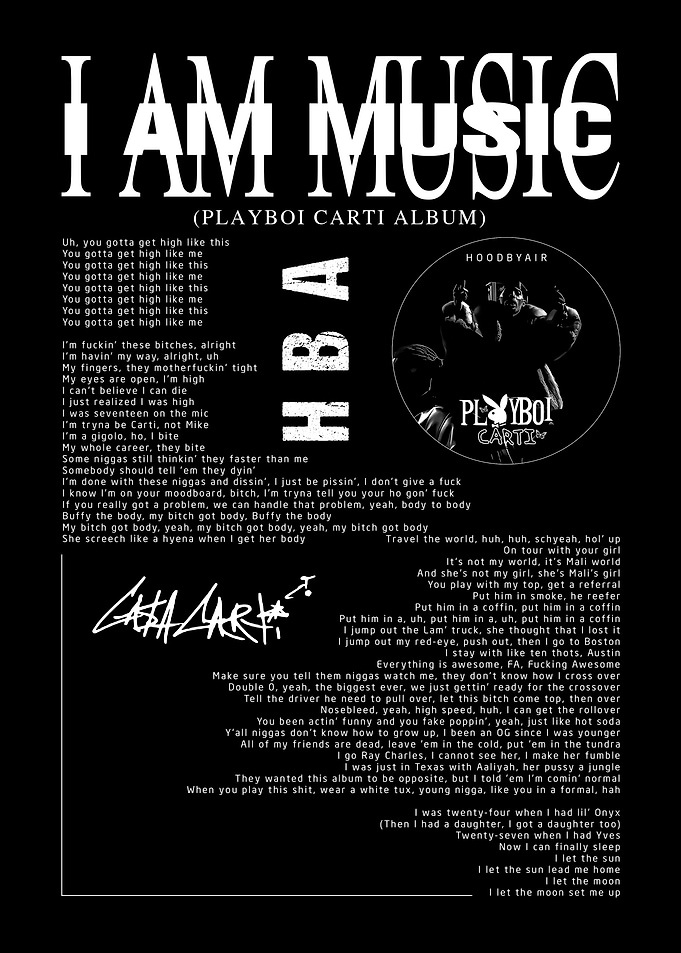 Playboi Carti I Am Music Album Art