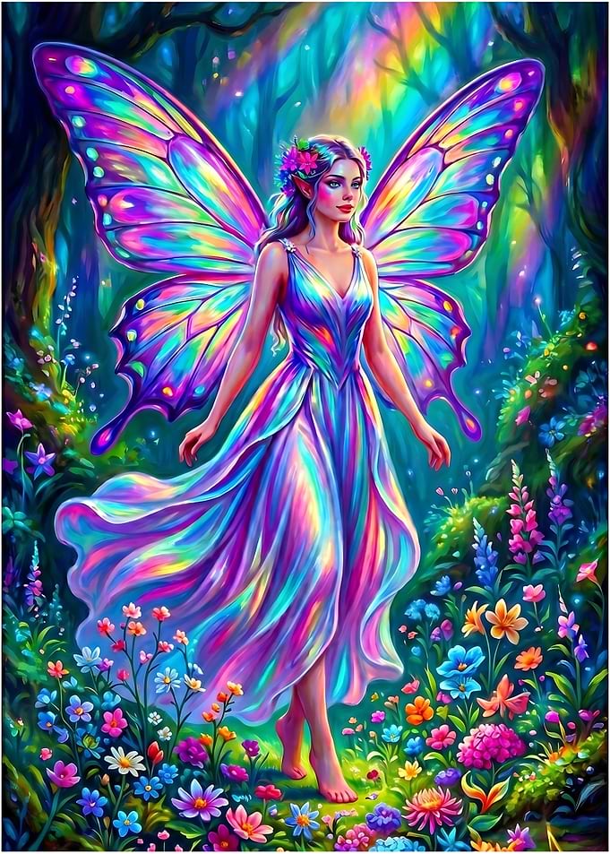 Fairy in a Magical Forest