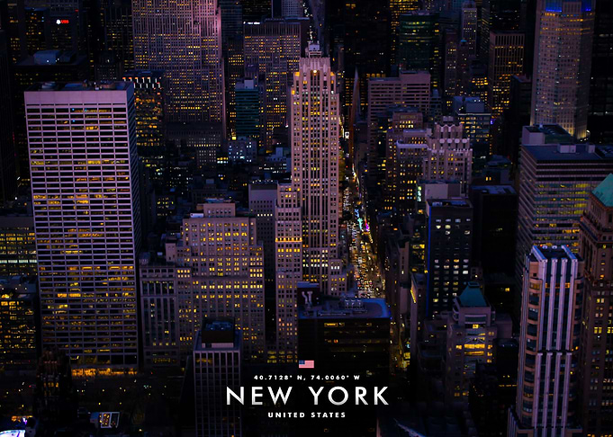 New York City Skyline at Night