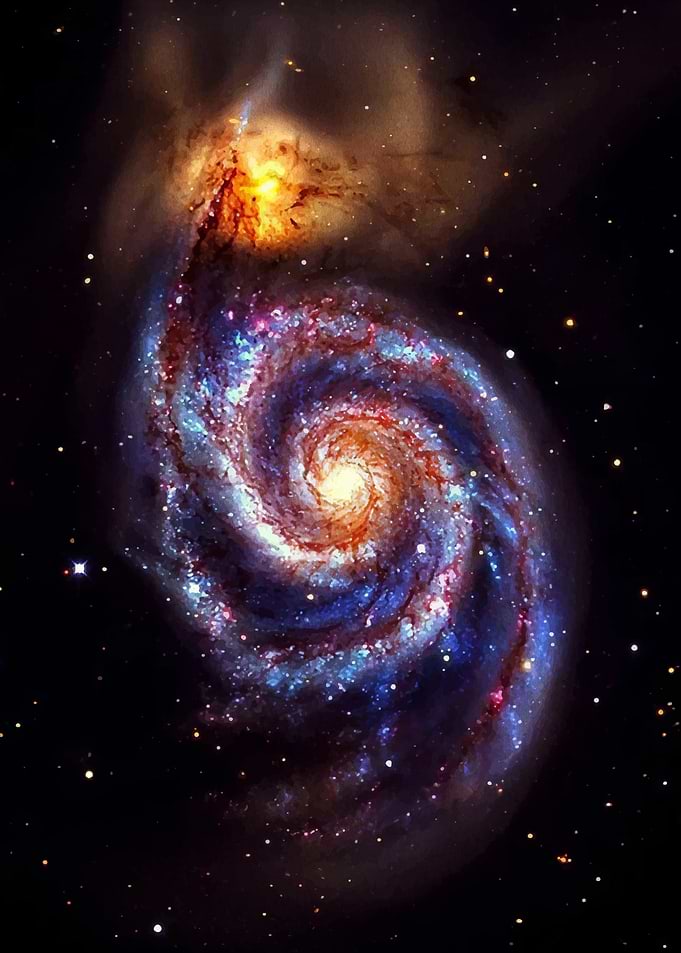 Whirlpool Galaxy Collision