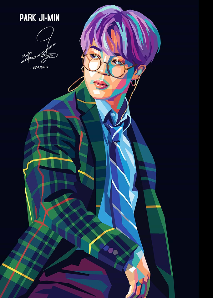 Park Ji-Min Pop Art Portrait