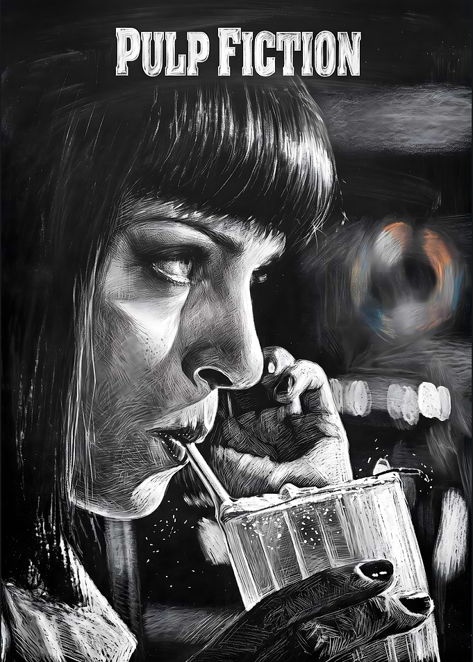 Pulp Fiction Mia Wallace Poster