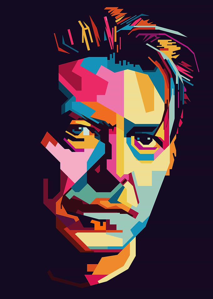 Colorful Pop Art Portrait