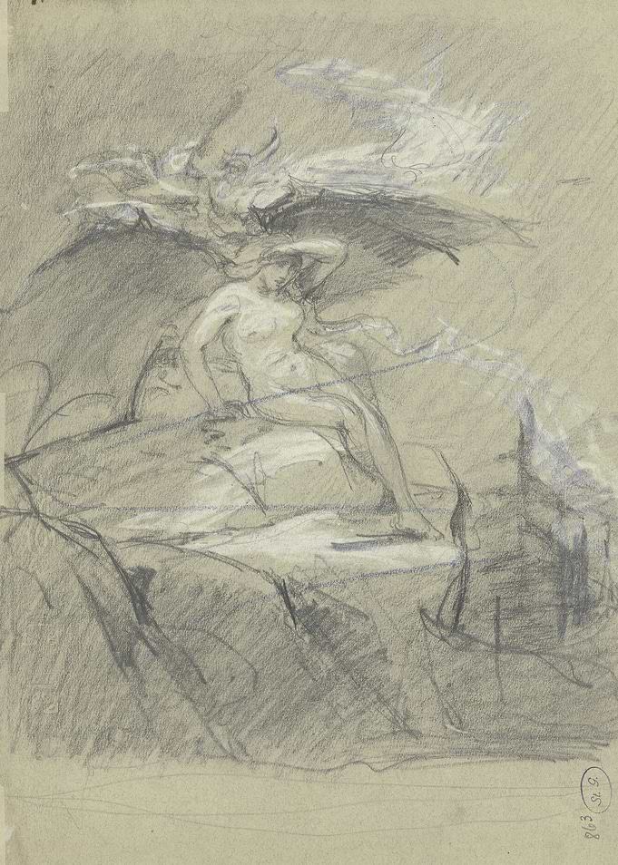 Mythological Figure with Wings