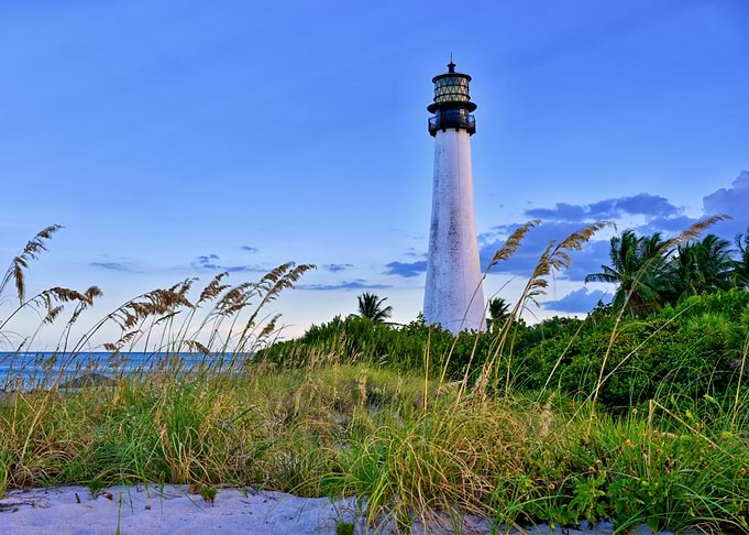 Lighthouse on a Coastal Dune